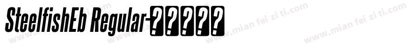 SteelfishEb Regular字体转换